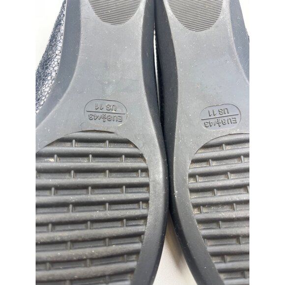 Flexx Loafer Slip On Tassel Shoes Ladies Size 11 Black Textured - Picture 7 of 11